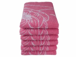 DoubleDry Blume 50 x 50 cm 6-er Set Küchentüchern - Rosa