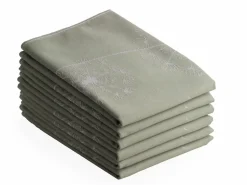 DoubleDry Blume 50 x 70 cm 6-er Set Geschirrtüchern - Grün