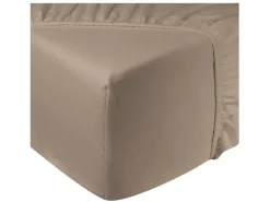 DoubleDry Flanel 140x200 cm Spannbettlaken - Beige