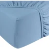 DoubleDry Flanel 140x200 cm Spannbettlaken - Hellblau