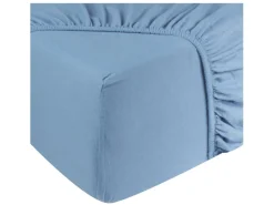 DoubleDry Flanel 140x200 cm Spannbettlaken - Hellblau