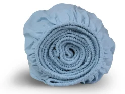 DoubleDry Flanel 140x200 cm Spannbettlaken - Hellblau