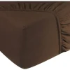 DoubleDry Flanel 90x200 cm Spannbettlaken - Braun