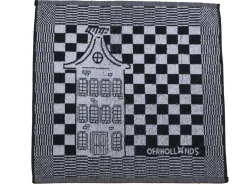 DoubleDry Haus 50 x 50 cm 6-er Set Küchentüchern - Schwarz