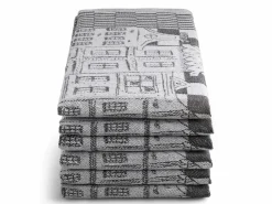 DoubleDry Haus 50 x 70 cm 6er-Set Geschirrtüchern - Schwarz