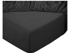 DoubleDry Home 90 x 200 cm Spannbettlaken - Schwarz