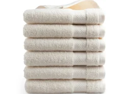 DoubleDry Hotel 50 x 100 cm 6er-Set Handtüchern - Creme