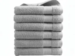 DoubleDry Hotel 50 x 100 cm 6er-Set Handtüchern - Hell Grau