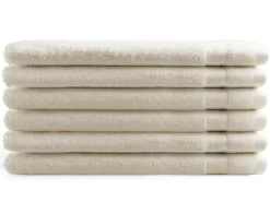 DoubleDry Hotel 16 x 21 cm 6-er Set Waschlappen - Creme