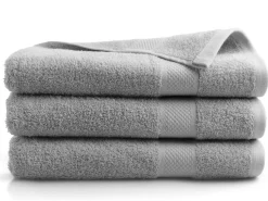 DoubleDry Hotel 70 x 140 cm 3er-Set Handtüchern - Hell Grau