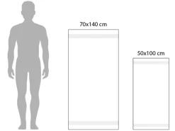 DoubleDry Hotel 70 x 140 cm 3er-Set Handtüchern - Weiß