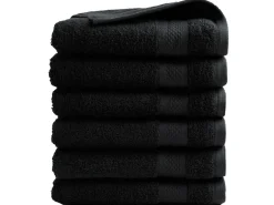 DoubleDry Hotel 50 x 100 cm 6er-Set Handtüchern - Schwarz