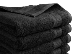 DoubleDry Hotel 50 x 100 cm 6er-Set Handtüchern - Schwarz