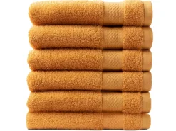 DoubleDry Hotel 50 x 100 cm 6er-Set Handtüchern - Ochergelb