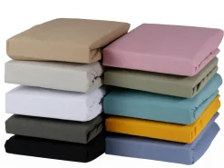 DoubleDry Jersey 140 x 200 cm Spannbettlaken - Beige