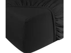 DoubleDry Jersey 90 x 200 cm Spannbettlaken - Black