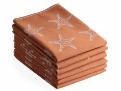 DoubleDry Meer 50 x 70 cm 6er-Set Geschirrtüchern - Rot