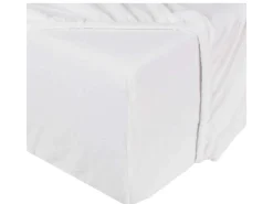 DoubleDry Molton 140 x 200 cm Spannbettlaken - Basic White