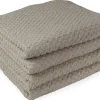 DoubleDry Popcorn 70 x 140 cm 4er-Set Handtüchern - Taupe