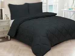 DoubleDry Schwarz Bettdecke - 140 x 200 cm