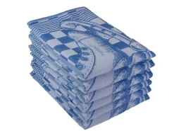 DoubleDry Skaten 50 x 70 cm 6er Set Geschirrtüchern - Blau