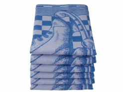 DoubleDry Skaten 50 x 70 cm 6er Set Geschirrtüchern - Blau