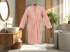 DoubleLife Powder Pink bademantel