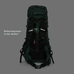 Dutch Mountains 65-75 liter backpack mit Regenschutz - Green