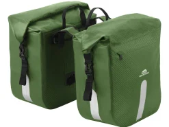 Dutch Mountains 46 Liter doppelte Fahrradtasche - Green