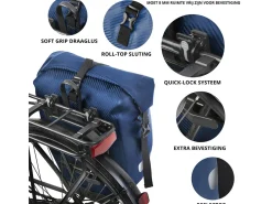 Dutch Mountains 24 Liter einzelnes Fahrradtasche - Blue