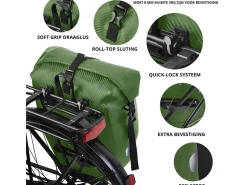 Dutch Mountains 24 Liter einzelnes Fahrradtasche - Green