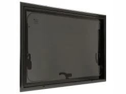 DWS Camping 700 x 350 mm Klappfenster mit Kombirollo - Black