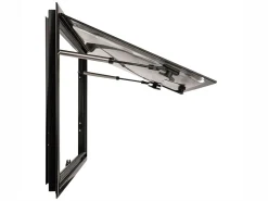 DWS Camping 700 x 450 mm Klappfenster mit Kombirollo - Black