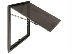 DWS Camping 500 x 500 mm Klappfenster mit Kombirollo - Black