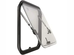 DWS Camping 500x500mm Klappfenster mit Kombirollo - Transparent