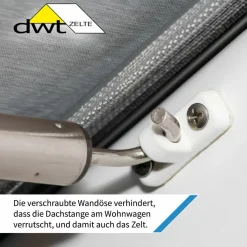 DWT Cortina III 350x210 cm Wohnwagen Winterzelt - Grey