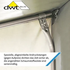 DWT Cortina III 350x210 cm Wohnwagen Winterzelt - Grey