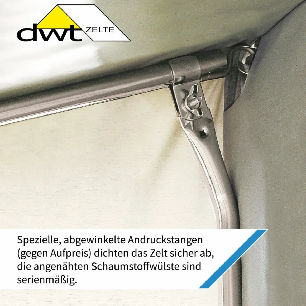 DWT Cortina III 350x210 cm Wohnwagen Winterzelt - Grey