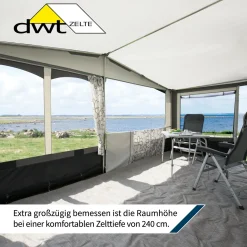 DWT Jubilee 40 240 Größe 15 (971 - 1000) Stahl Wohnwagenvorzelt