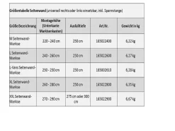 DWT Rain Outside Seitenwand XL Markisenseitenwand