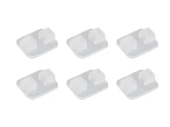 6er-Set Obelink 6mm-Endstücke für Gardinenschienen