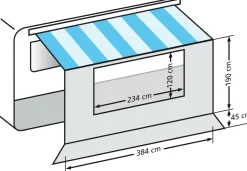 Eurotrail 384 x 190 cm Universal-Vorderwand