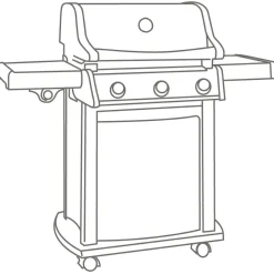 Eurotrail 147 x 64 x 113 cm Black Grillabdeckung