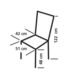 Eurotrail Grenoble 3D Mesh Klappstuhl - Black
