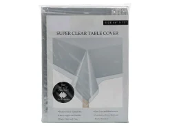 Excellent Houseware transparente Tischdecke – 130 x 180 cm