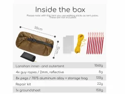 3F UL GEAR® Lanshan 2-Personen Zelt