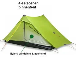 3F UL GEAR PRO 2-Personen Zelt - Green