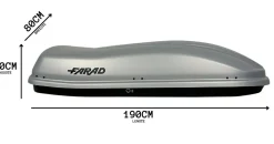 Farad Marlin N6 480 Liter Dachbox - Grey