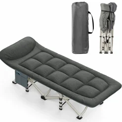 Feldbett Campingbett 200 kg Liege Gästebett Klappliege