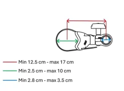 Fiamma Bike Block Pro S1 kurze Fahrradhalterung - silber